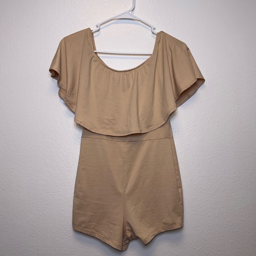 Elegant Tan Jumpsuit